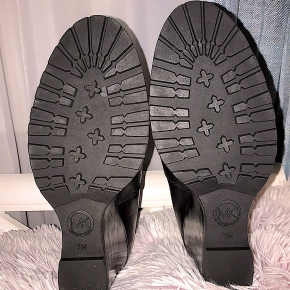 (EUC) Michael Kors Leather Slip On Wedge Hill Booties - Picture 10 of 10